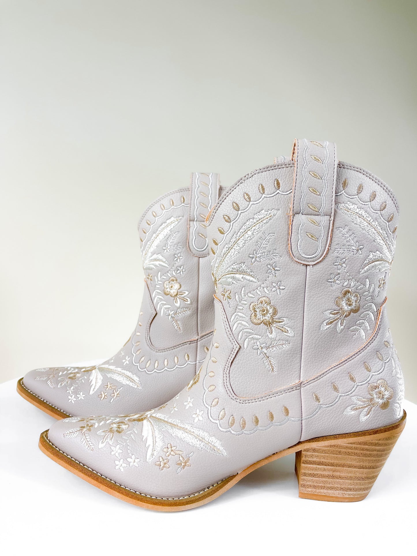 Blush Floral Booties