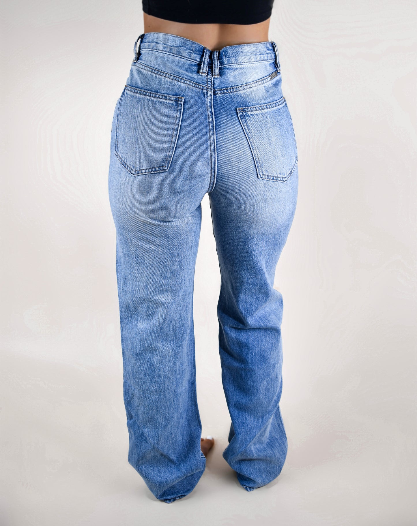 High Waisted Kan Can USA Mom Jeans