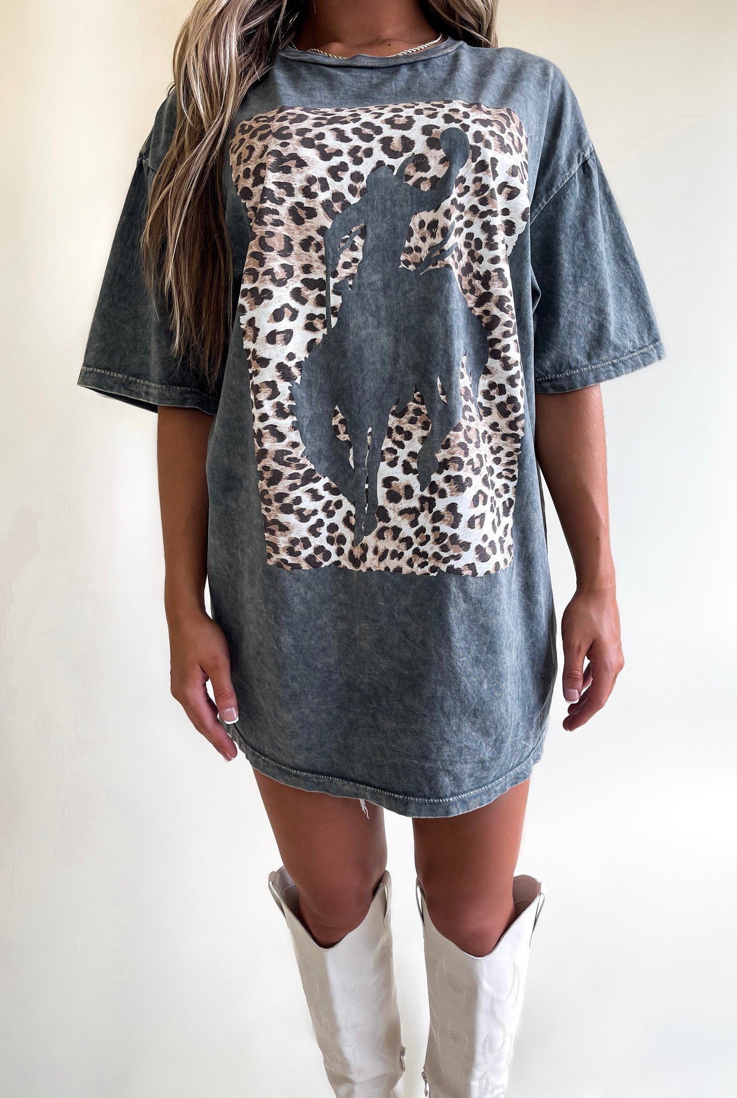 Graphic Cheetah Cowgirl Tee