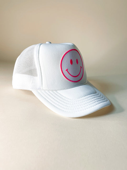 Happy Pink Trucker Hat