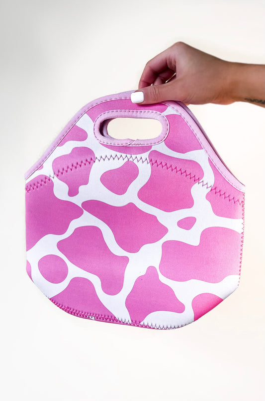 Cow Print Lunch Tote